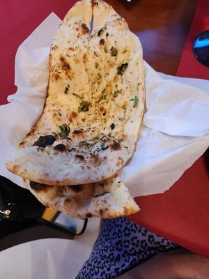 Actually had vegan naan breads too! at The Curry House in Benidorm