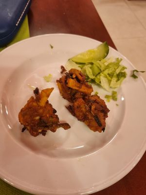 Veg pakora at The Curry House in Benidorm