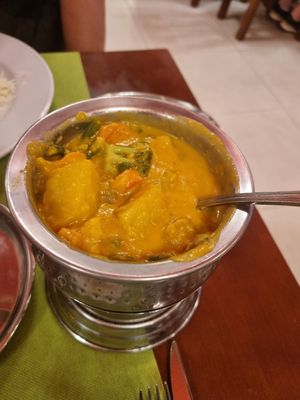 Vegetable korma at The Curry House in Benidorm