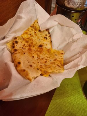 Peshwari naan at The Curry House in Benidorm