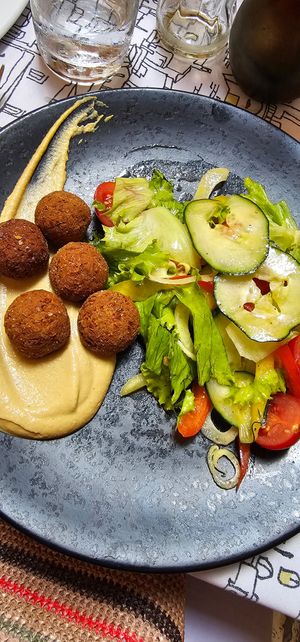 Falafel starter (vegan) at Stara Loza in Dubrovnik