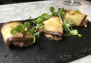 aubergine roulade  at 1847 in Manchester