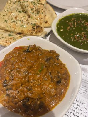 Vegan curries at Garam Masala in St Pauls Bay