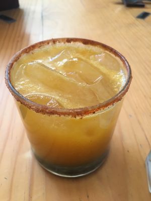 Mezcal con maracuya at Tata Mezcaleria in Morelia