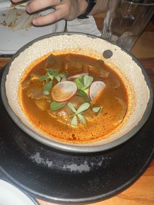 Menudo de setas  at Tata Mezcaleria in Morelia