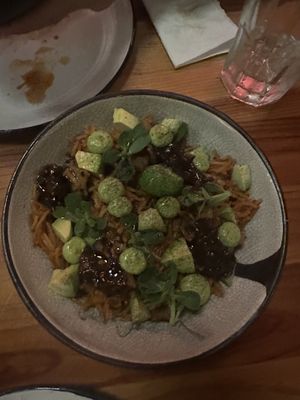 Fideo seco  at Tata Mezcaleria in Morelia