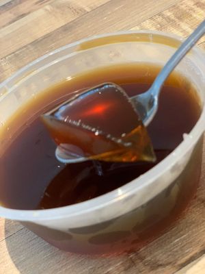 Sea Bird Nest Peach Gum Jelly 黑糖珊瑚草桃胶果冻. Photo by Henry Lau aka Mr Purple
 at Veggie Trend - 素码时代 in Central Singapore