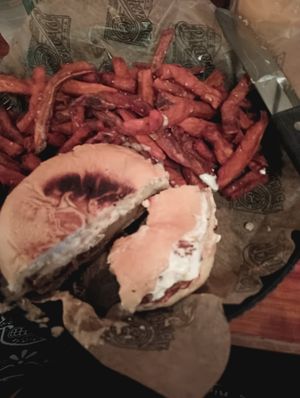Impossible Stroganoff Burger at The Pharmacy Burger Parlor & Beer Garden in Nashville
