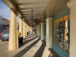 Colonnade within French Market at The French Market in New Orleans
