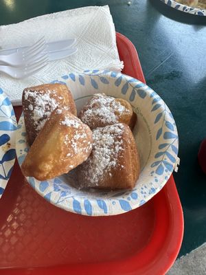 Vegan beignets…..  at The French Market in New Orleans