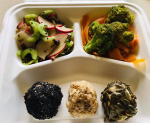 This is a part of our meal package. Every day we create a fresh meal with the best raw material we can find. at Demetra in Chalkis