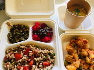 Our full meal package. Every day we create a fresh meal with the best raw material we can find. at Demetra in Chalkis