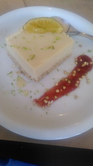 Raw vegan and sugar free desert at Demetra in Chalkis