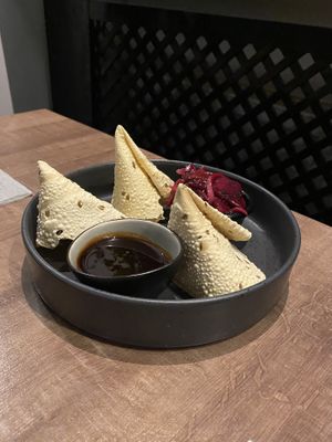 Pappad  at Restaurant In-Dish in Vienna