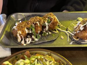 Coliflor capeado (cauliflower tacos)   at La Taquería - Castle St in Belfast
