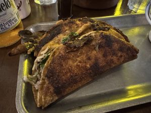 Vegan birria tacos (not shown in the pic is a cup of birria sauce to dip them in)  at La Taquería - Castle St in Belfast