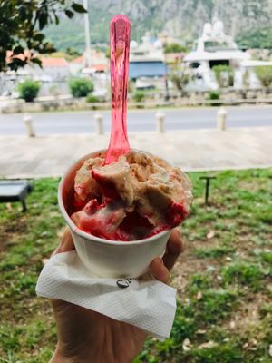 Vegan gelato in Old Town at Cattarissimo in Kotor