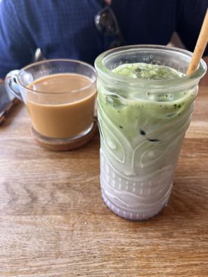 Blueberry matcha   at Riptide   in Poole