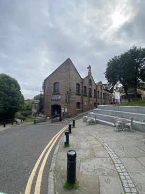 The cluny with Outside seating  at The Cluny in Newcastle Upon Tyne