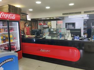 Inside at Pizza Hut in Tiberias