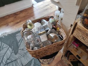 Jars at L'épicerie en vrac in Auray
