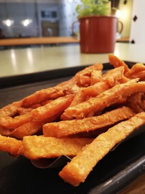 Sweet potatoes fries at Swing Kitchen - Universitätsring in Vienna