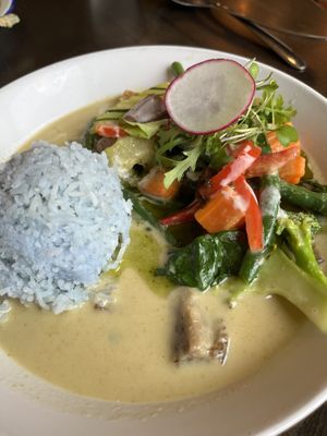 Eggplant Green Curry, Tofu, Thai Basil  at September in Bangkok in New Haven