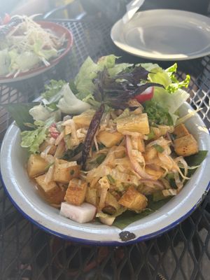 Yum tofu and pineapple at September in Bangkok in New Haven