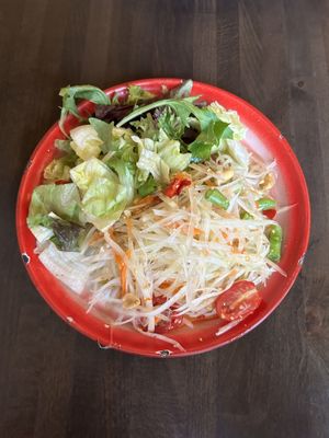 Papaya salad  at September in Bangkok in New Haven