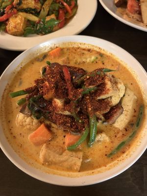 Shroom curry with extra spice  at September in Bangkok in New Haven