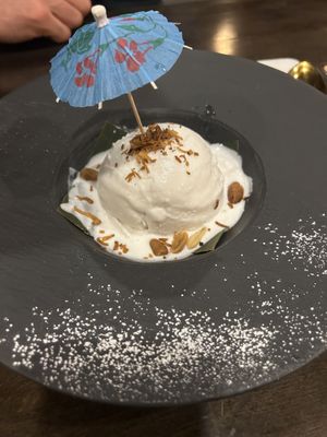 Coconut ice cream at September in Bangkok in New Haven