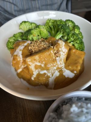 Peanut tofu at September in Bangkok in New Haven
