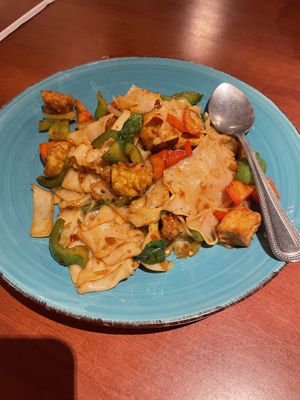 Drunken noodles with tofu  at Mai Thai in Orange