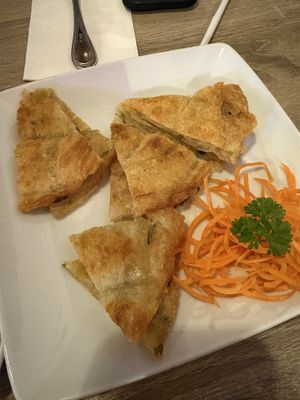 Scallion pancake   at Mai Thai in Orange