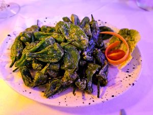 Pimientos de Padron. at Da Giovanni in Tossa De Mar