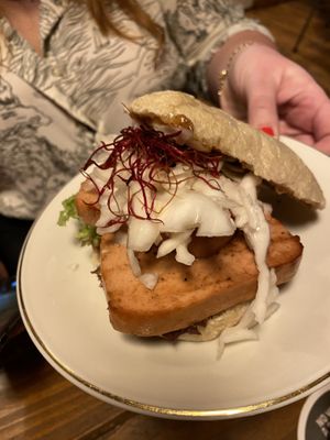 Leberkässemmel  at Zur Alten Fleischerei in Muenster