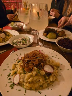 vegane Käsespätzle at Zur Alten Fleischerei in Muenster