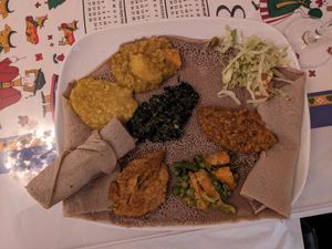 The mix selection at Savanna Restaurant in Bergen