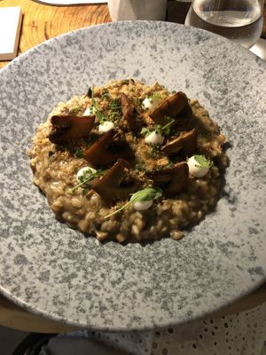 Mushroom risotto 👌 at Esan in Rhodes