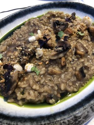 Mushroom risotto, wat really good!!  at Esan in Rhodes