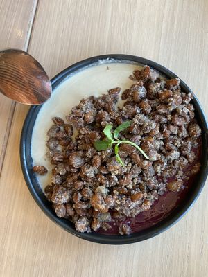 Corn fried tepary   at Owamni by The Sioux Chef in Minneapolis