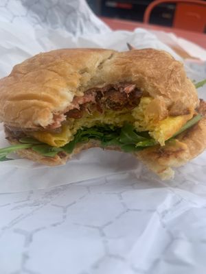 Croissant sandwich  at Chubby Bunny in Portland