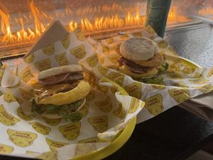 Chubby bunny (left) and boss bunny (right)  at Chubby Bunny in Portland