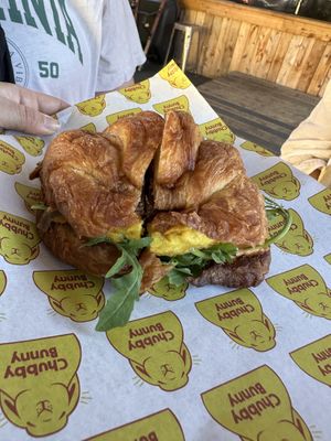 Croissan’wich  at Chubby Bunny in Portland