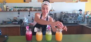 Natural colors at The Kalymnos Experience Healthy Food Bar in Kalymnos