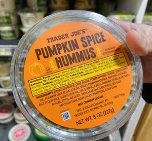 Pumpkin spice hummus   at Trader Joe's in Irvine