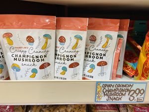 Crispy dried mushrooms  at Trader Joe's in Irvine