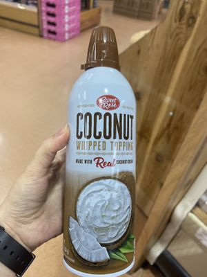 Vegan whipped cream  at Trader Joe's in Irvine