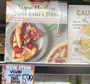 Vegan pizza  at Trader Joe's in Irvine