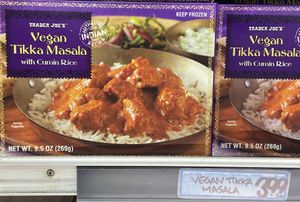 Vegan frozen Indian food  at Trader Joe's in Irvine